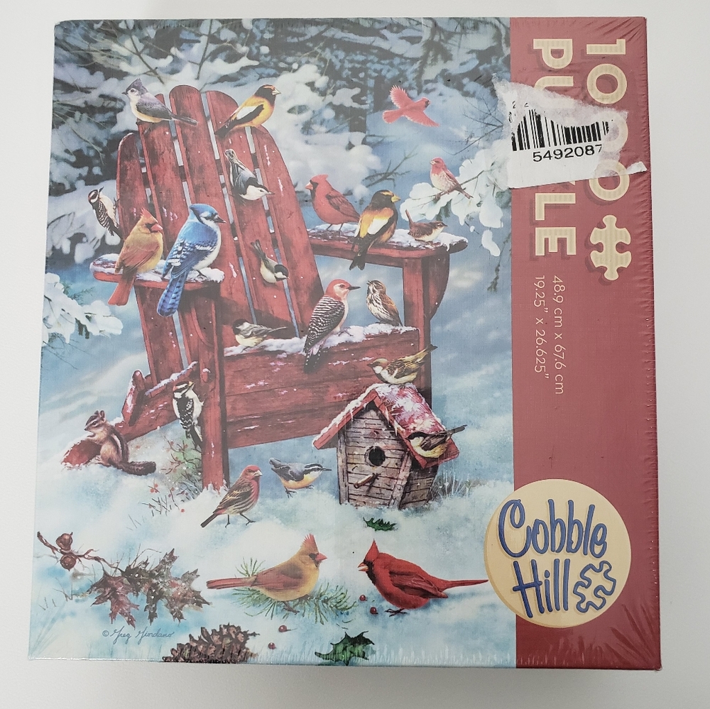Cobble Hill Adirondack Birds 1000 Piece Puzzle NEW Factory Sealed